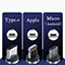 کابل شارژ مغناطیسی3کله MicroUSB/USB-C/لایتنینگ دنمن مدل D09E طول 1 متر	